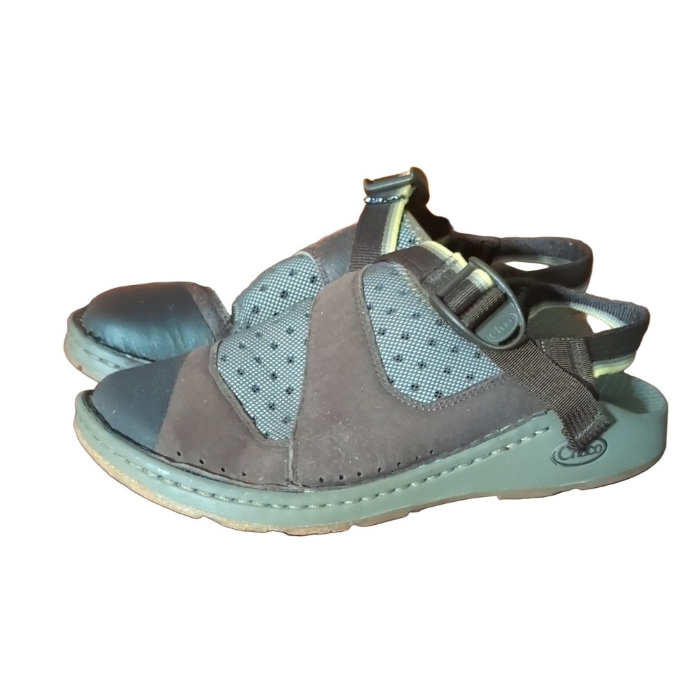 Chaco Closed Toe Sandals Women's W7 Brown Olive Green Vibram Outsole